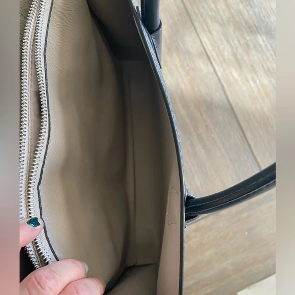 Michael Kors Black Studded Tote Bag - Picture 9 of 12